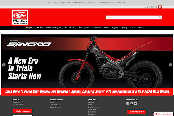 Beta USA – BigCommerce Homepage