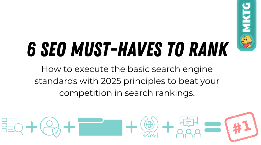 SEO - 6 must-haves to rank! blog featured image