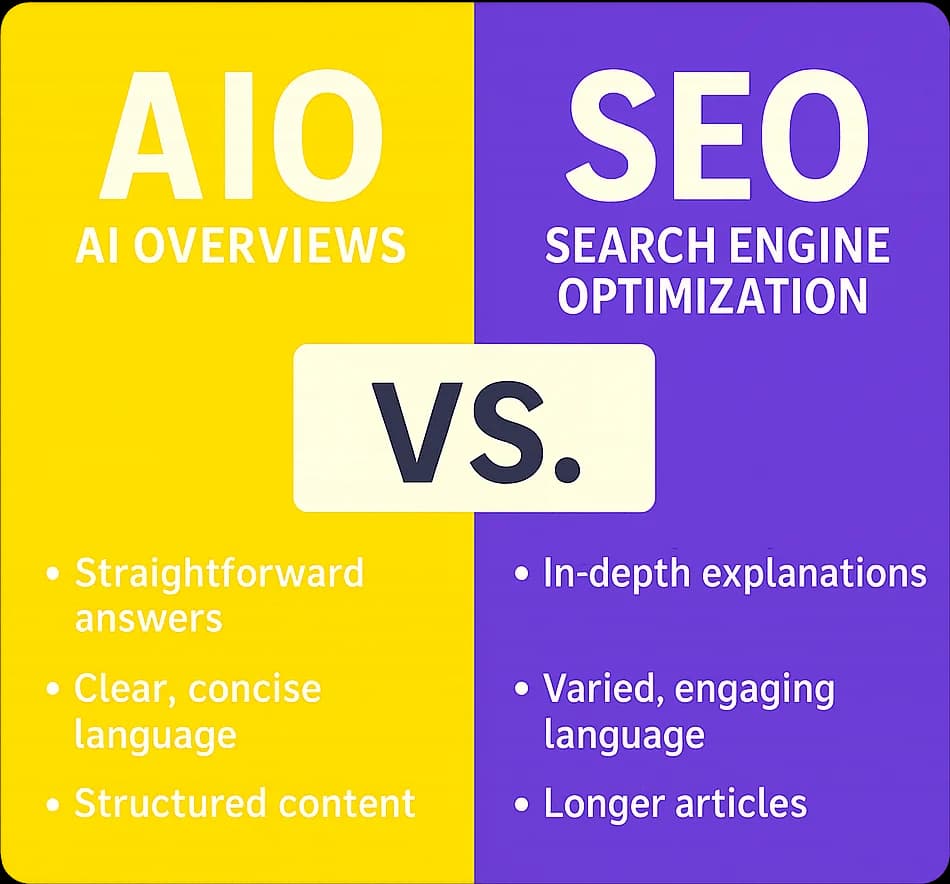 AIO vs. SEO: What’s the Difference and Why It Matters for 2025 blog featured image