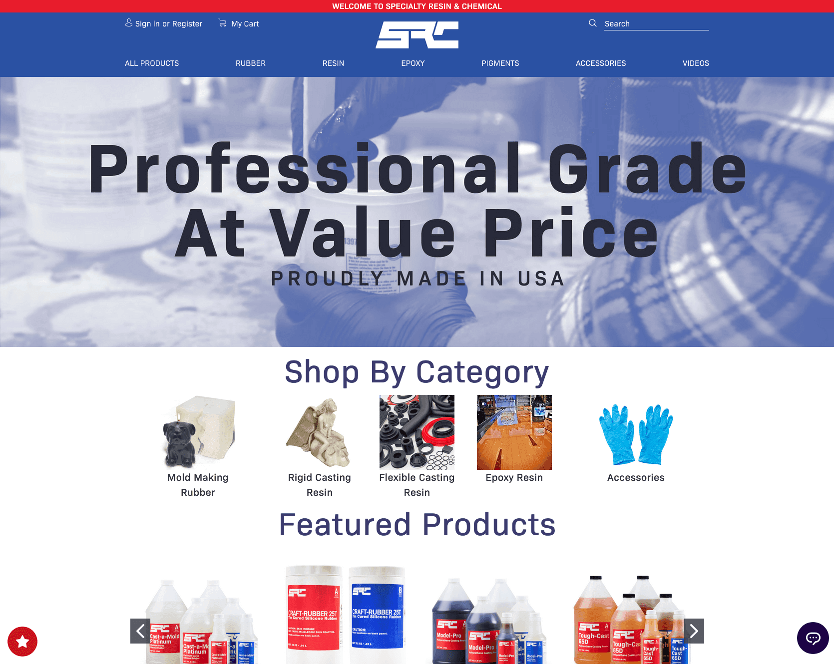 Specialty Resin Theme Redesign — image 2