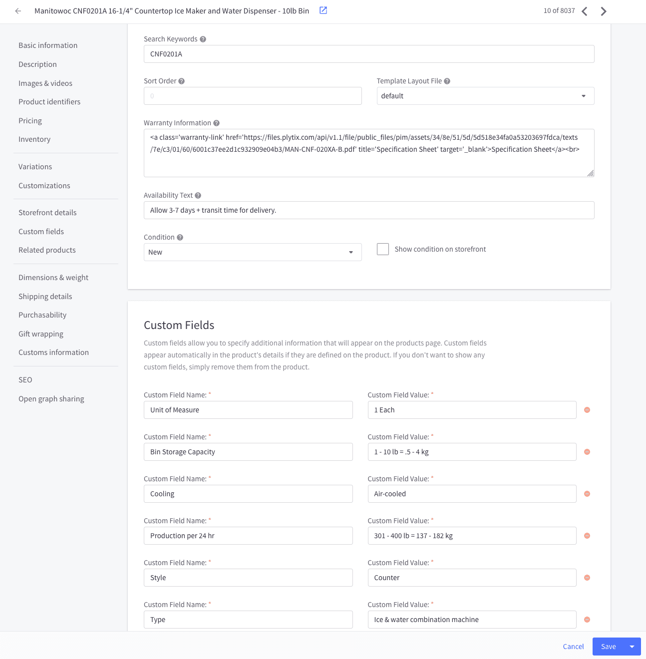 App:  Product Information Manager for 15K Products — image 3