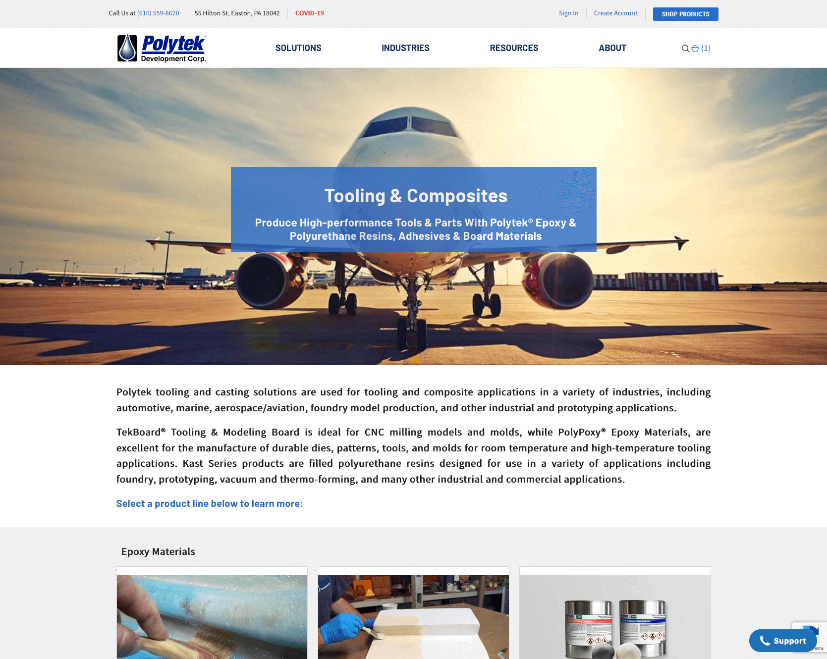 Polytek Website Migration