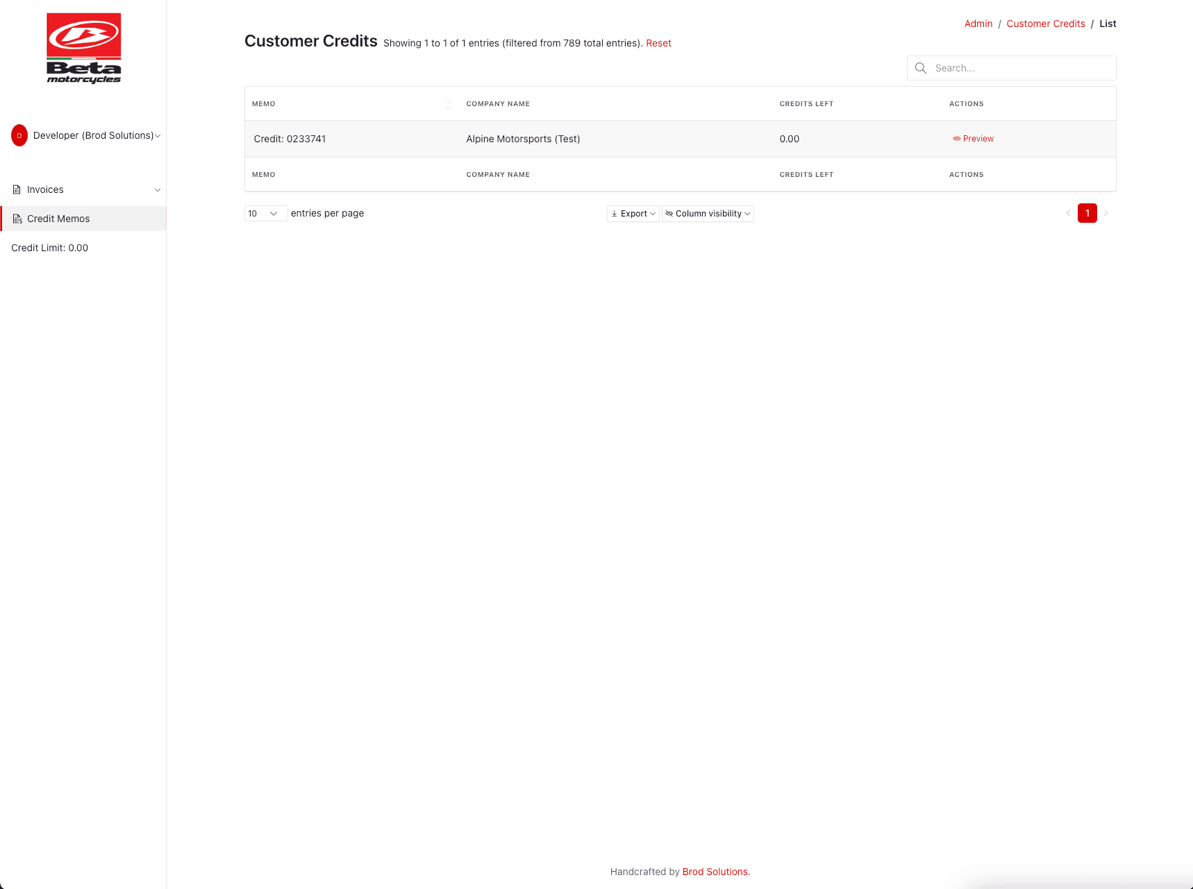 Beta Dealer Invoice Portal — image 2