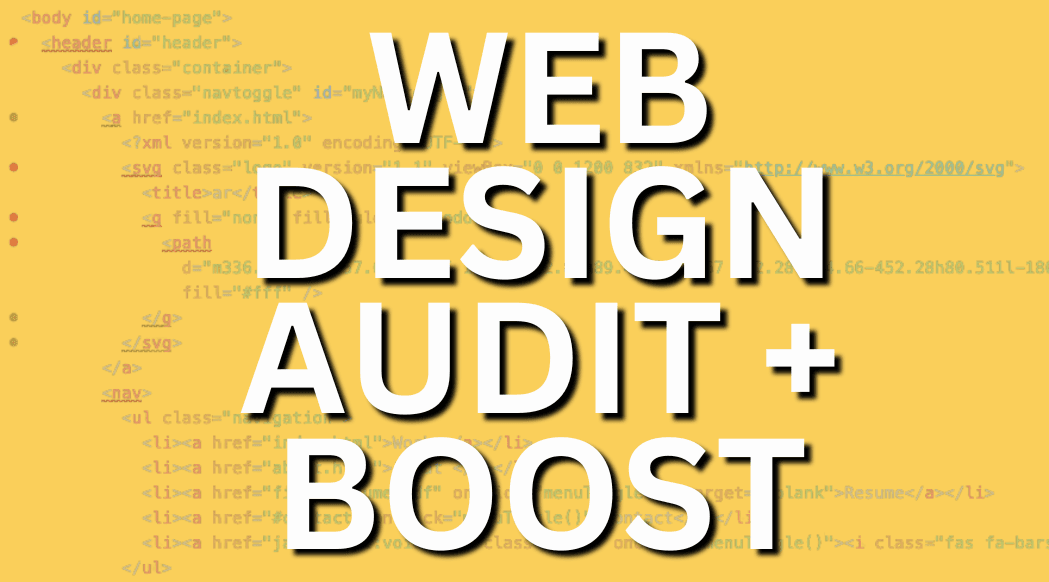 Web Design Audit + Boost offer featured image