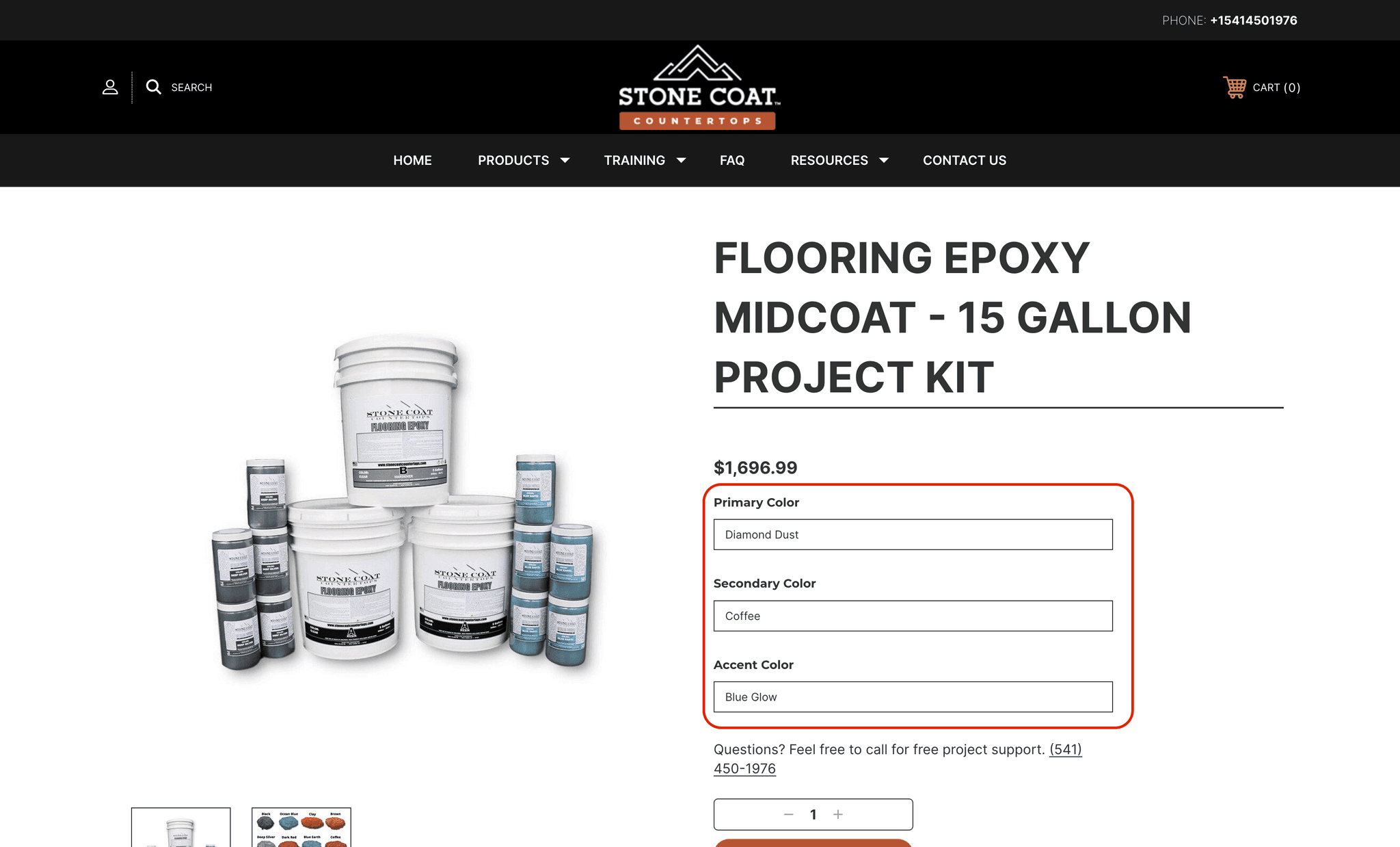 BigCommerce Product with 3 Color Selections — after