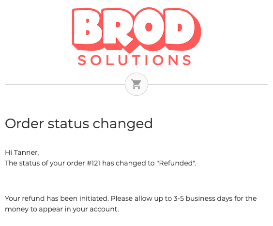 BigCommerce Email - Add Refund Text — after