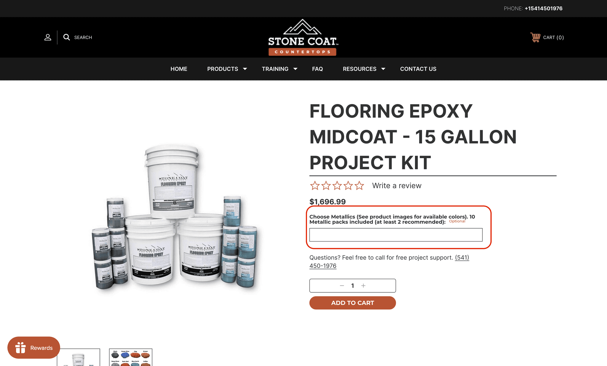 BigCommerce Product with 3 Color Selections — before